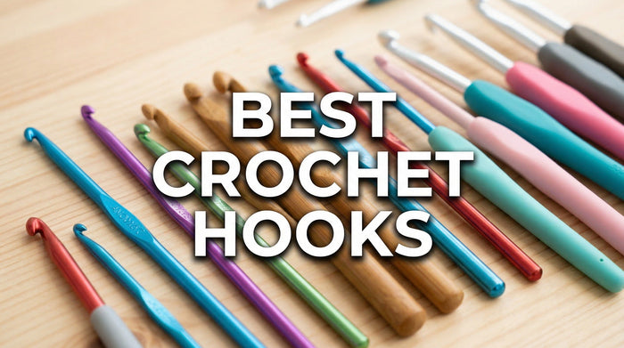 Best Crochet Hooks buying guide - various hooks on wooden surface