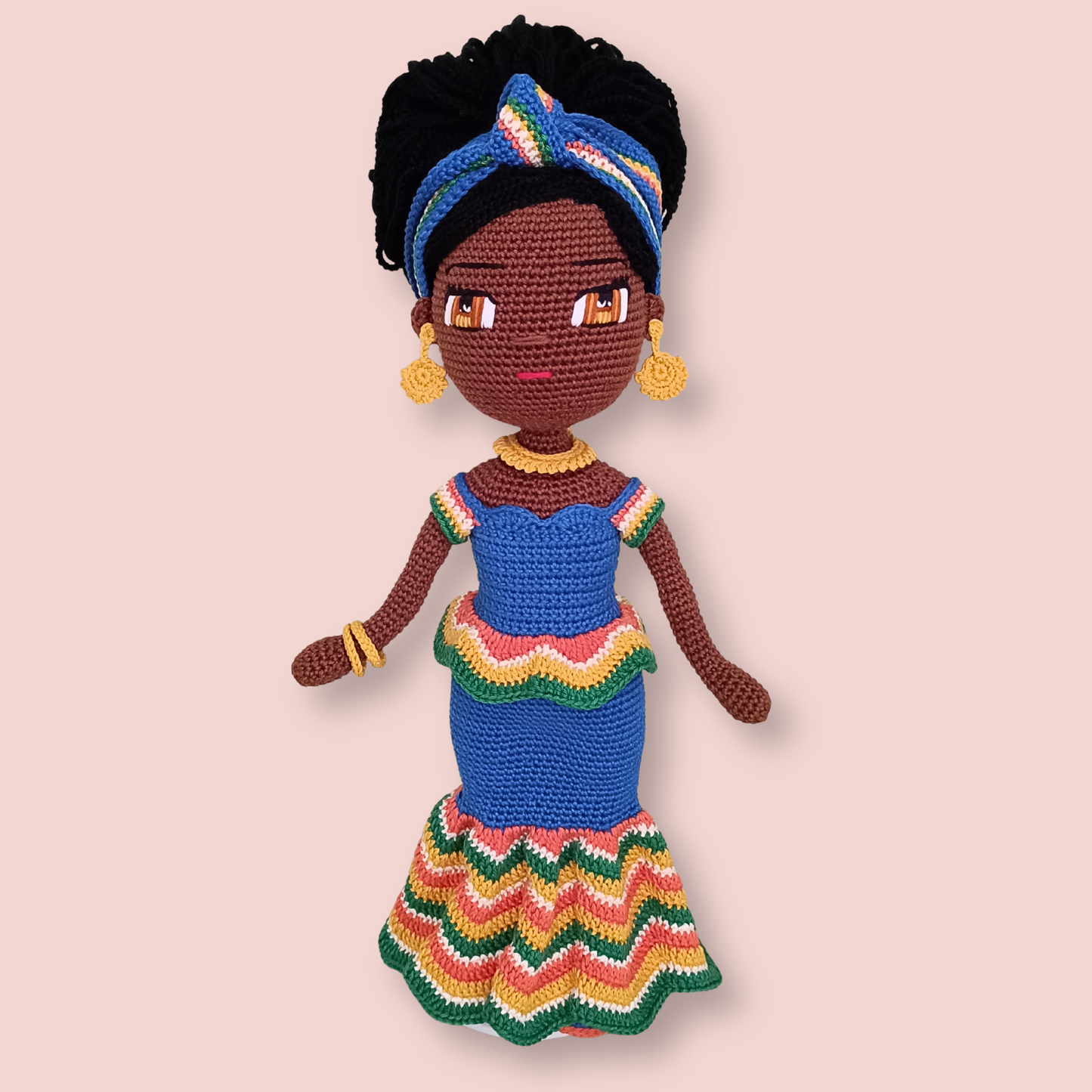 Zuri Doll Pattern - amigurumi PDF with step-by-step photos