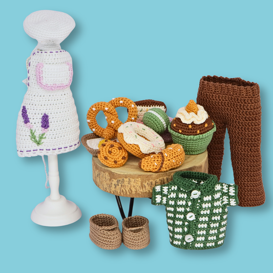 Granny Grace Bakery crochet outfit pattern