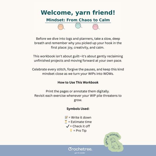 From WIP to WOW: The Crochet Finishing Workbook