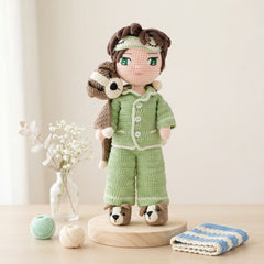 Sleeping Dominic Crochet Doll Pattern