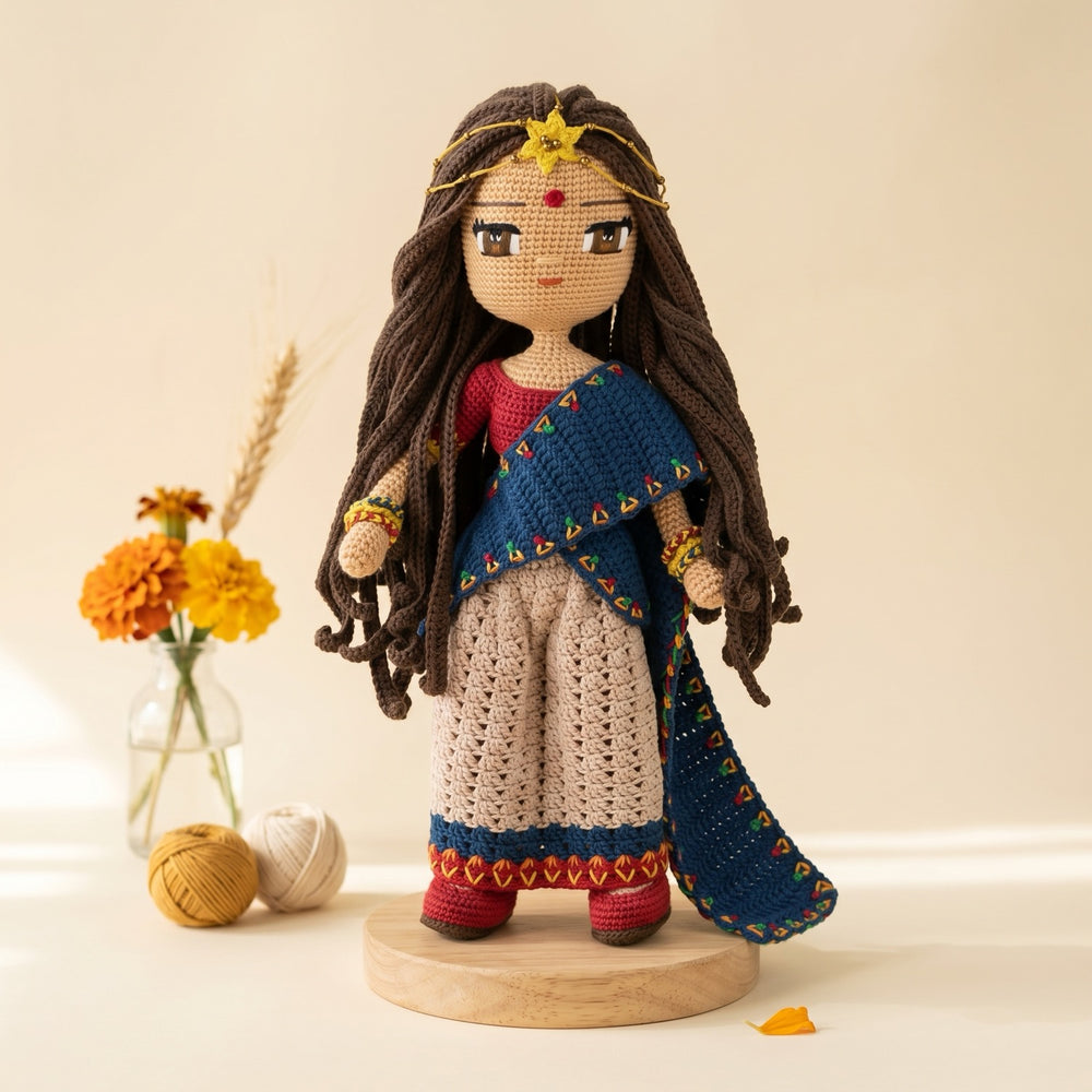 Akshaya crochet doll pattern