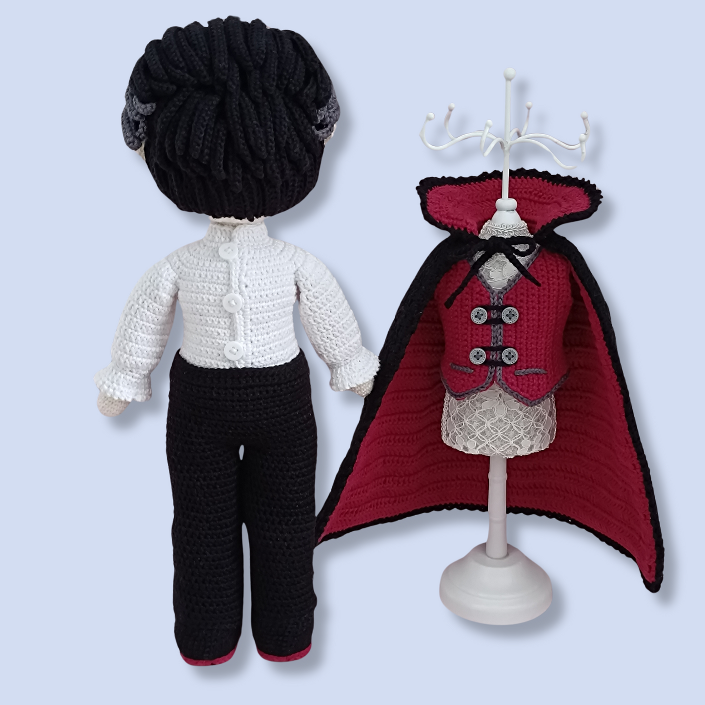 Count Drake crochet doll - PDF pattern photo 9