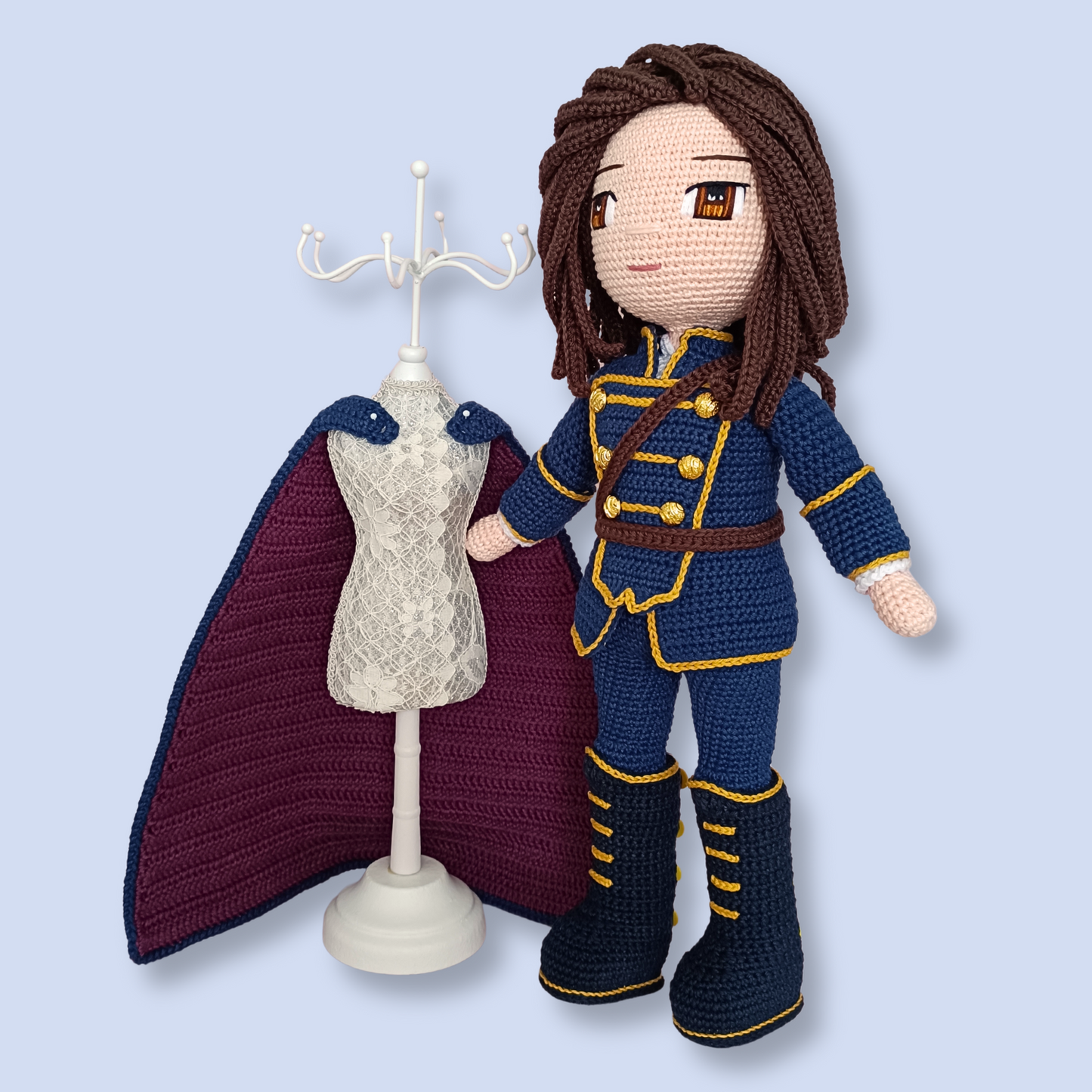 Prince Arthur crochet doll pattern