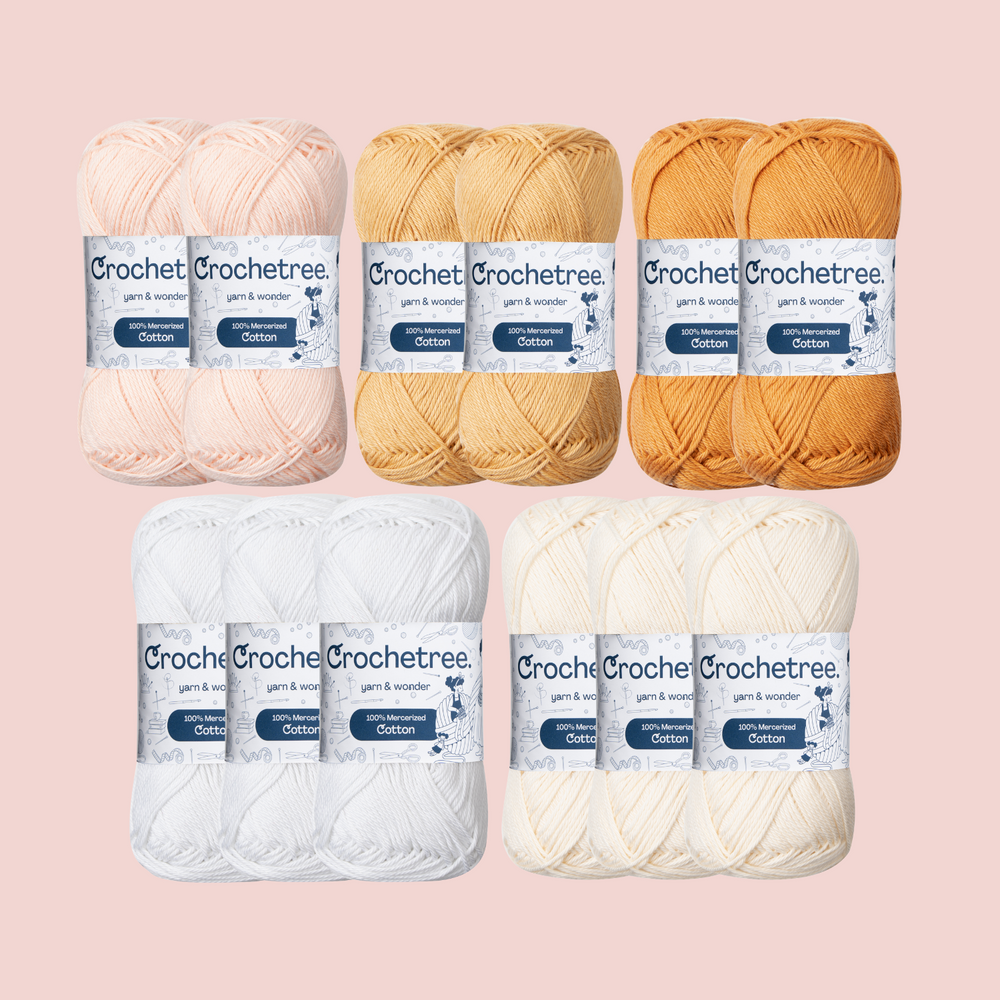 Angelica Yarn Set - mercerized cotton yarn bundle by Crochetree