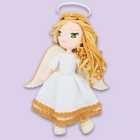 Angelica Doll Pattern - amigurumi PDF with step-by-step photos