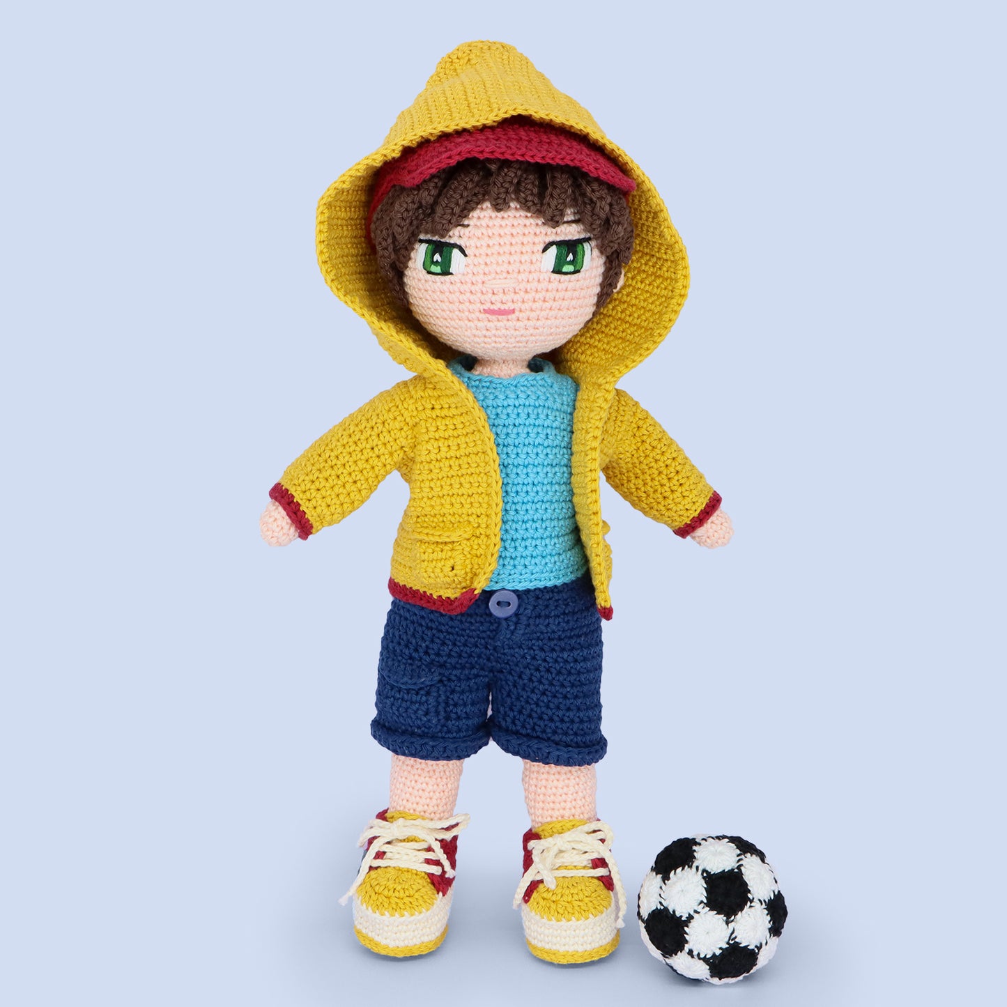 Dominic Doll Pattern - amigurumi PDF with step-by-step photos