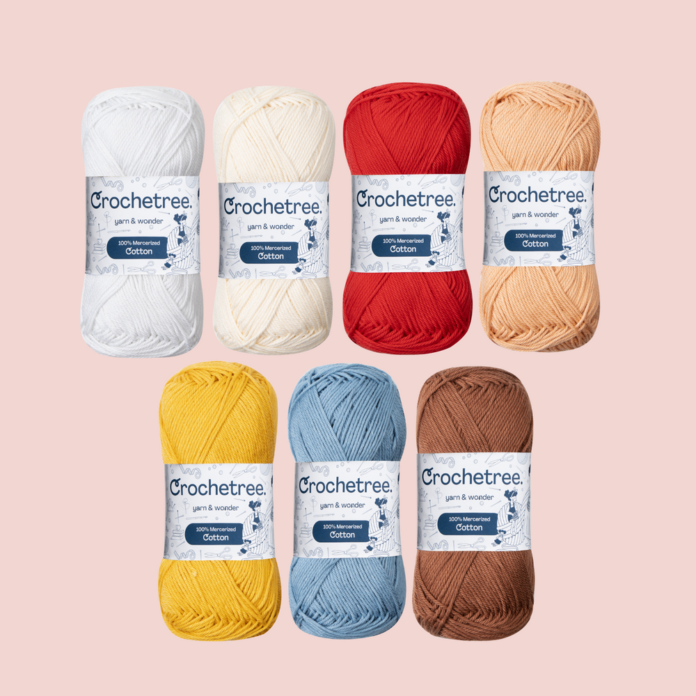 Dougie Yarn Set - mercerized cotton yarn bundle by Crochetree