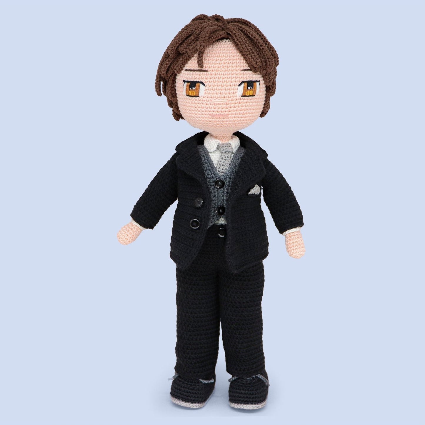 Ethan the Groom Doll Pattern - amigurumi PDF with step-by-step photos