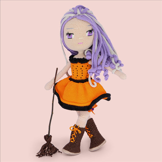 Freya Halloween crochet doll pattern