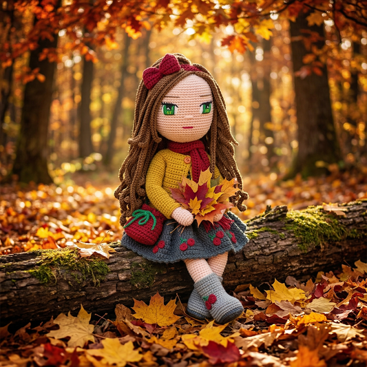 Hazel Red Outfit crochet outfit detail - pattern photo 2