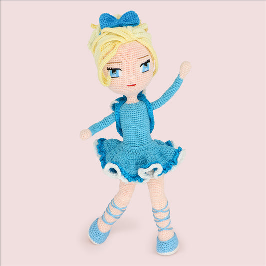 Ballerina Snow Queen crochet doll pattern