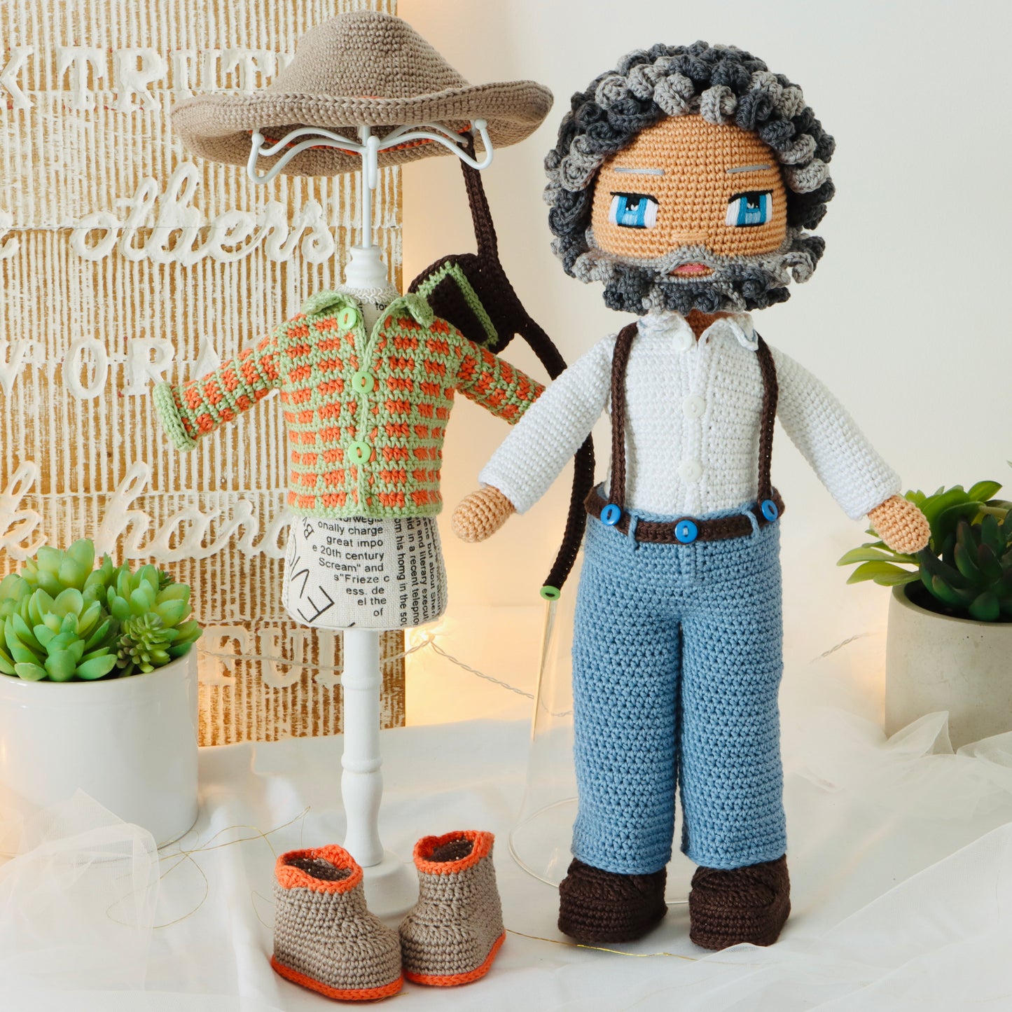Grandpa George crochet doll - PDF pattern photo 7