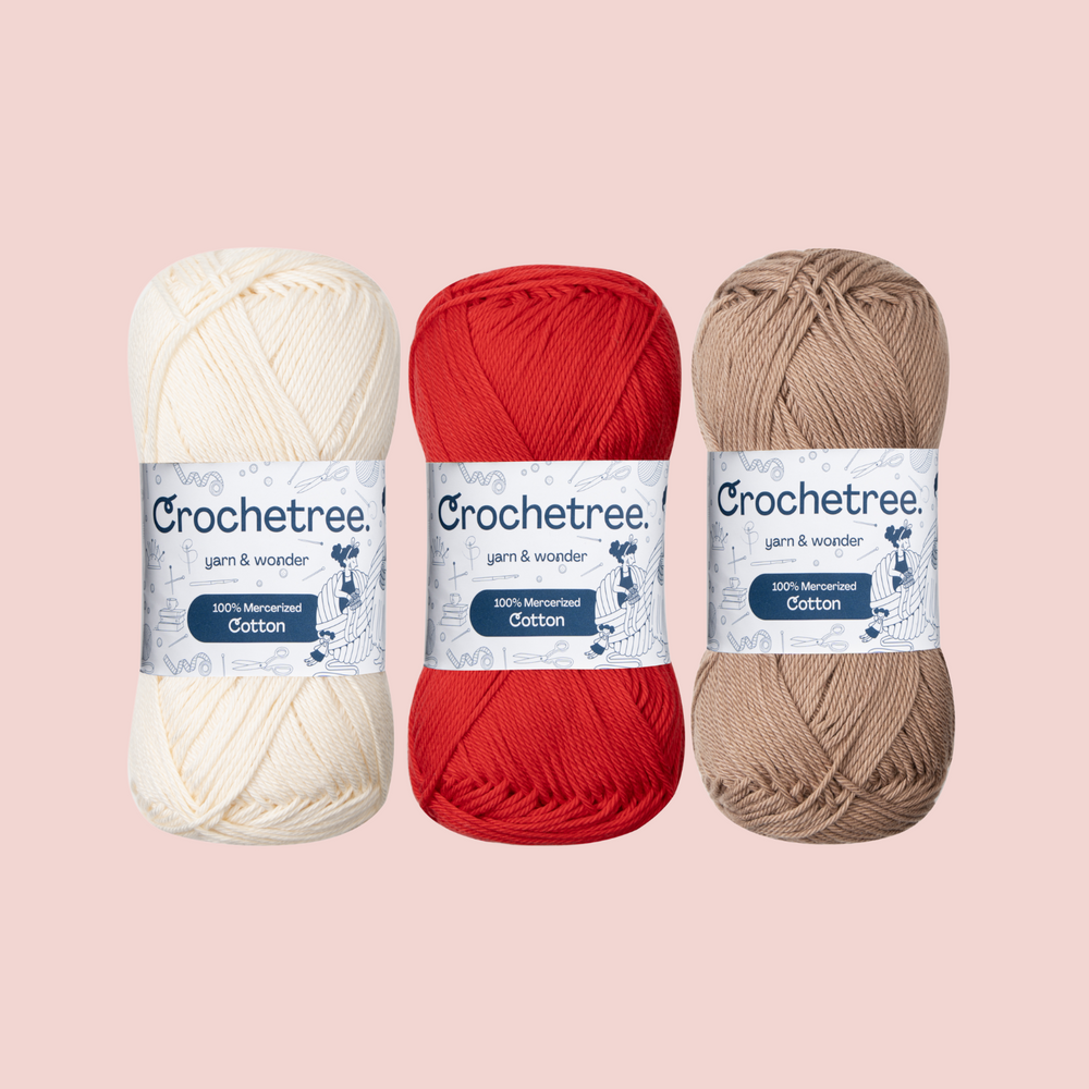 Katie Yarn Set - mercerized cotton yarn bundle by Crochetree