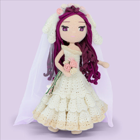 Bride Lila crochet doll pattern