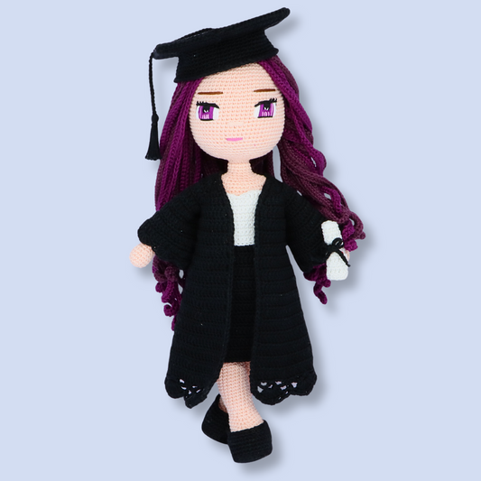 Lila Graduation outfit crochet pattern