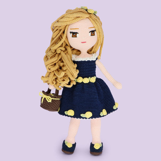 Louise Crochet Doll Pattern - amigurumi PDF with step-by-step photos