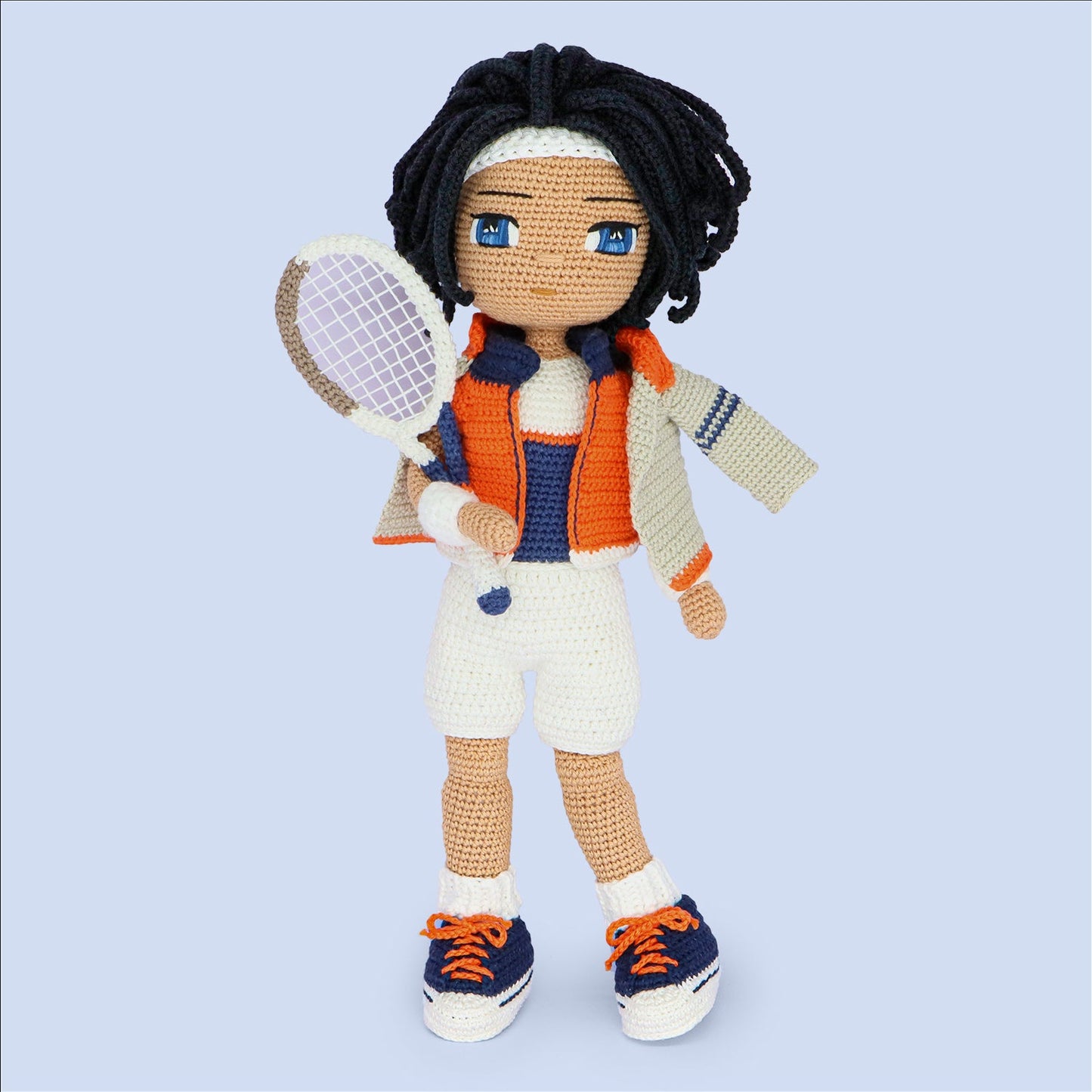 Luca crochet doll detail
