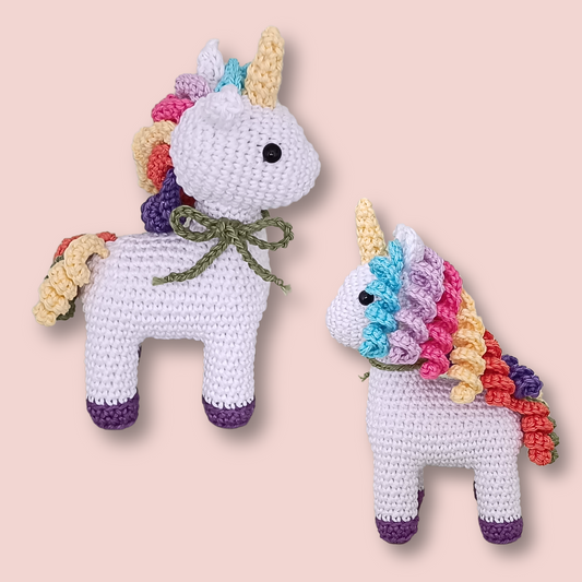 Misty the Unicorn Pattern - amigurumi crochet pattern PDF cover by Crochetree
