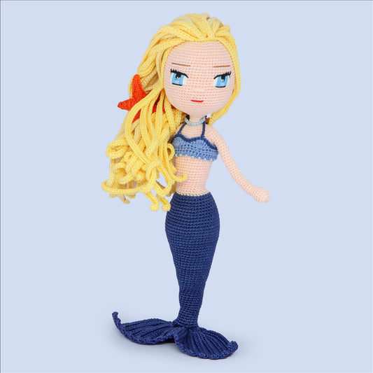 Pearl Mermaid crochet doll pattern