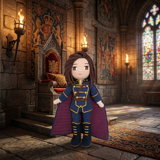 Prince Arthur Doll Pattern - amigurumi PDF with step-by-step photos