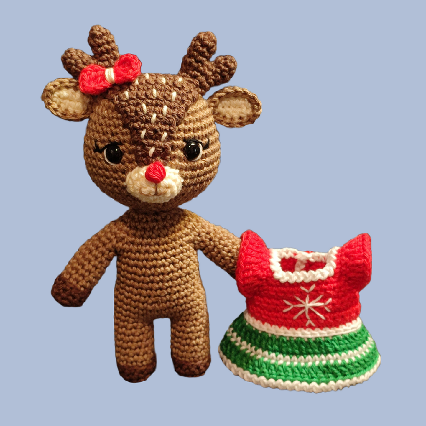 Ruby the Reindeer crochet animal pattern detail - photo 3