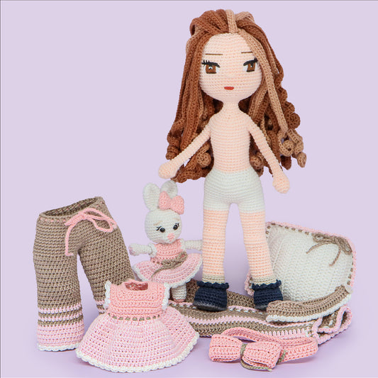 Sleeping Chloe crochet outfit pattern