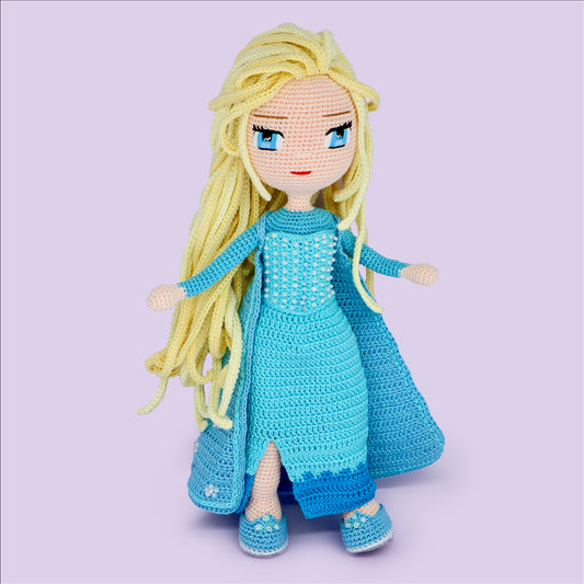 Snow Queen crochet doll pattern