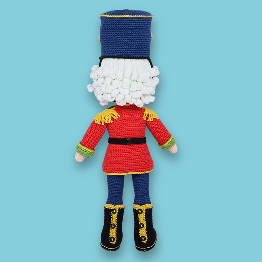Vladimir the Nutcracker Doll Pattern - amigurumi PDF with step-by-step photos