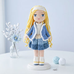 Pearl Winter Crochet Doll Pattern