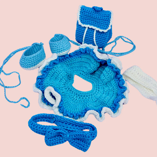 Ballerina Snow Queen crochet outfit pattern