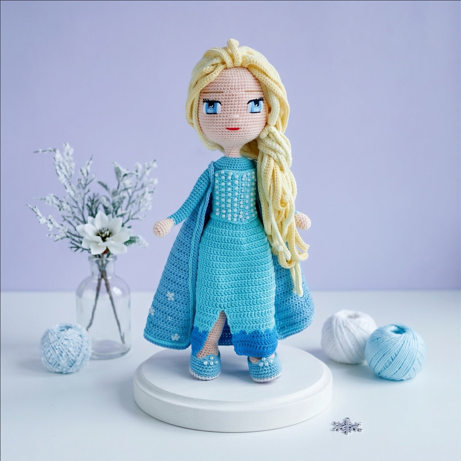 Snow Queen Crochet Doll Pattern