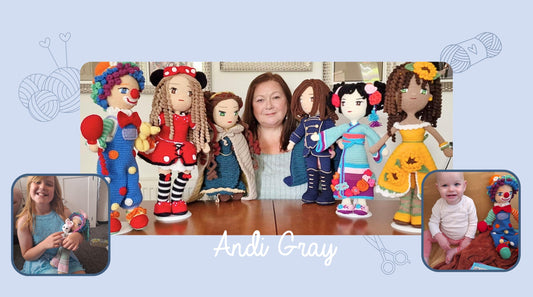 Andi’s Crochet Comeback: From Granny Squares to 50+ Dolls, and a New Beginning