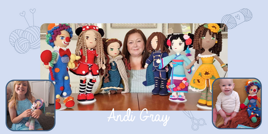 Andi’s Crochet Comeback: From Granny Squares to 50+ Dolls, and a New Beginning