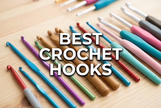Best Crochet Hooks buying guide - various hooks on wooden surface