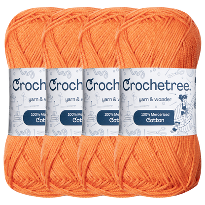 Crochetree Tigerlily mercerized cotton yarn pack