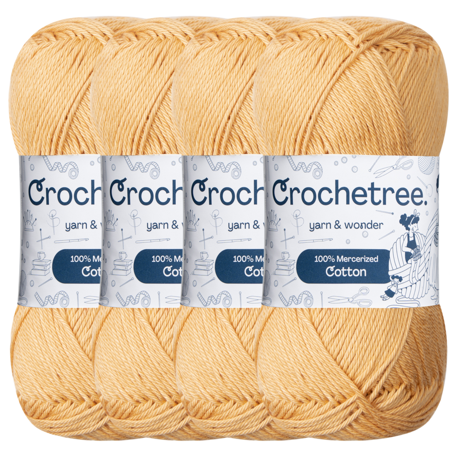 Crochetree Sundress mercerized cotton yarn pack