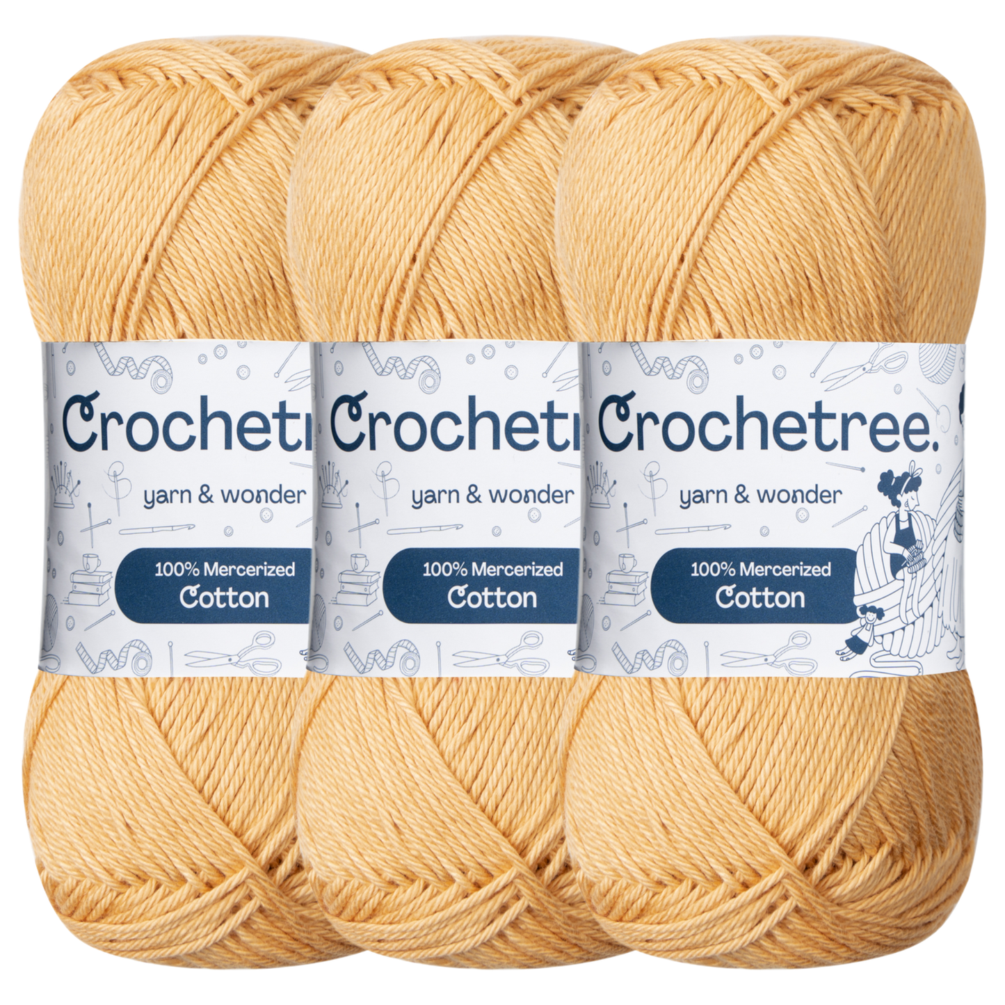 Crochetree Sundress mercerized cotton yarn pack
