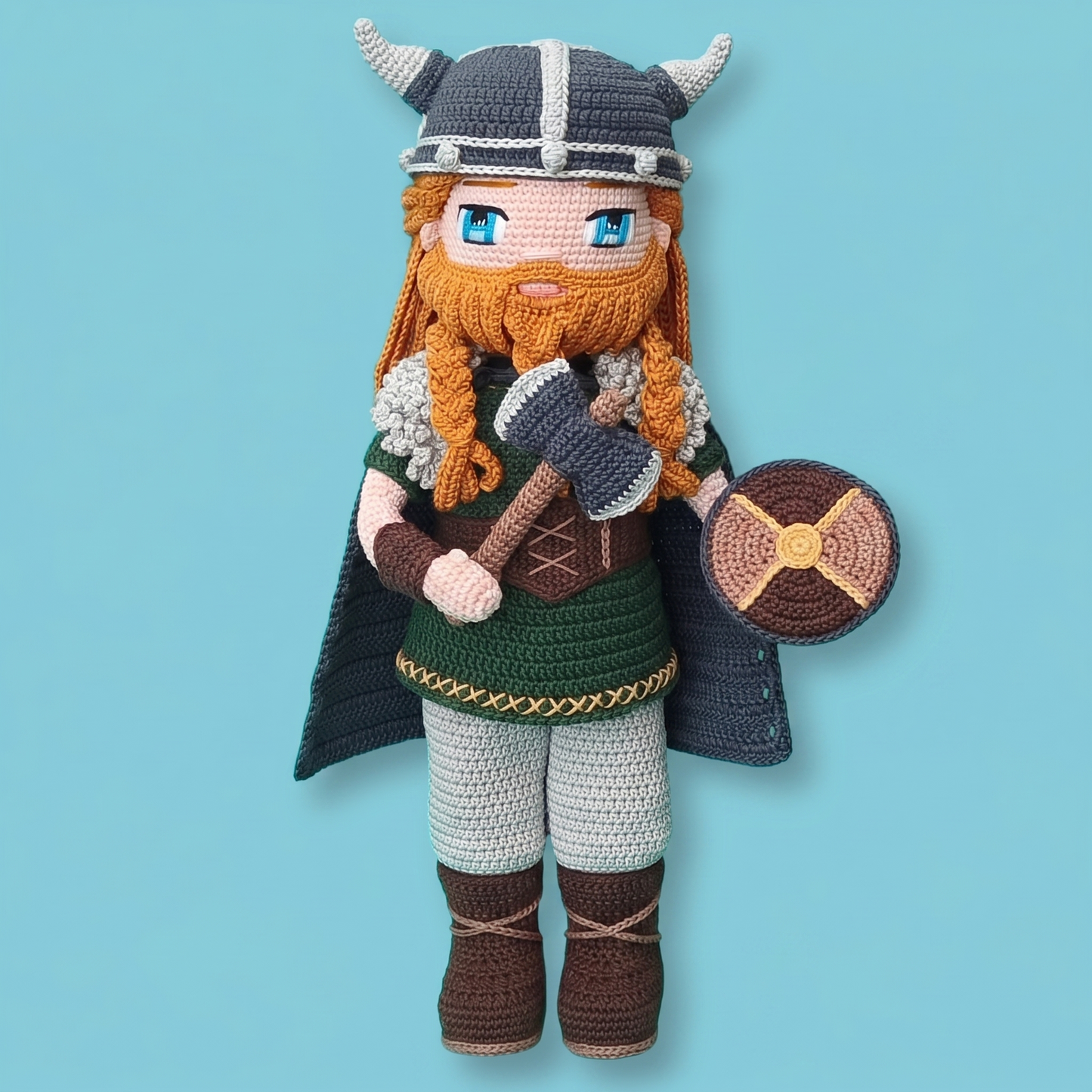 Ragnar Viking crochet doll pattern 1