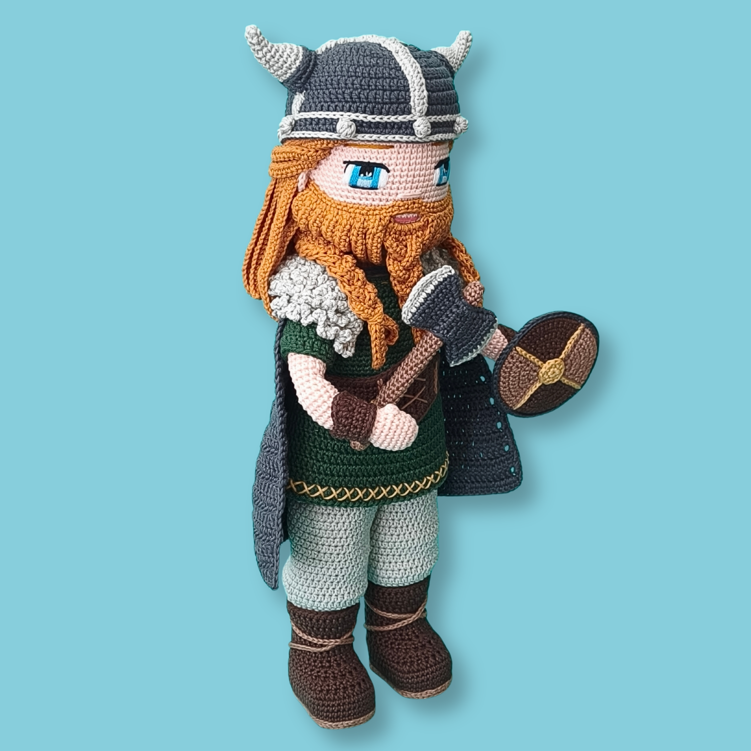 Ragnar Viking crochet doll pattern 2