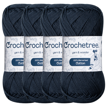 Crochetree Sky Captain mercerized cotton yarn pack