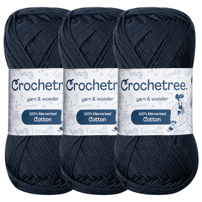 Crochetree Sky Captain mercerized cotton yarn pack