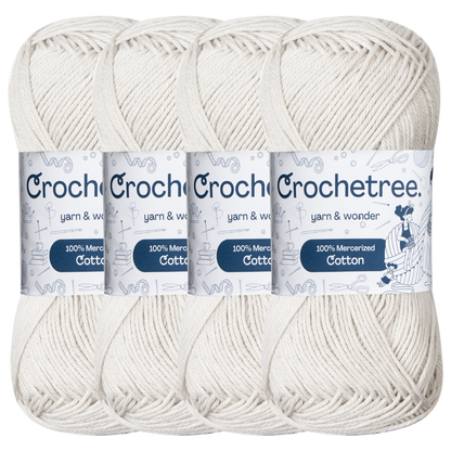 Crochetree Nimbus Cloud mercerized cotton yarn pack