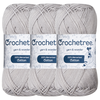 Crochetree Stonewash mercerized cotton yarn pack