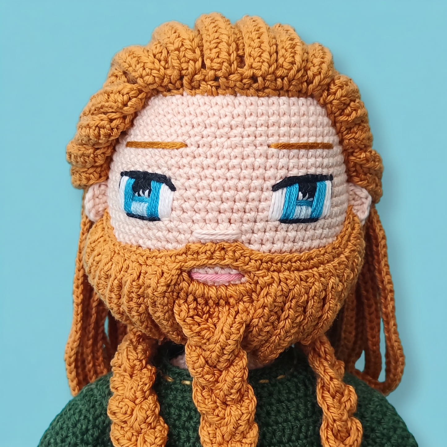 Ragnar Viking crochet doll pattern 8