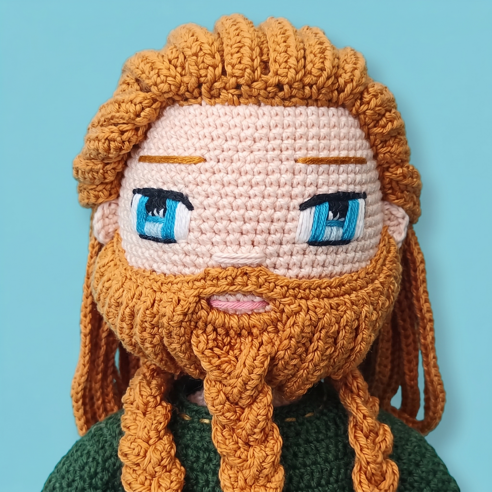 Ragnar Viking crochet doll pattern 8
