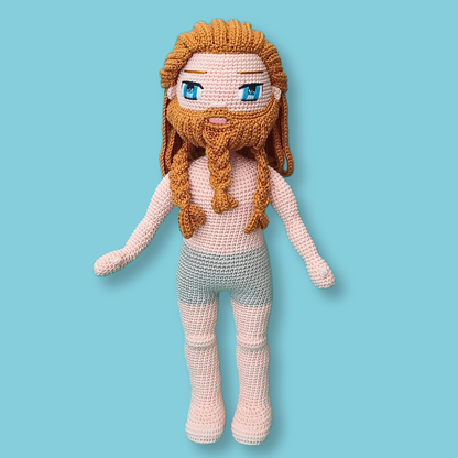 Ragnar Viking crochet doll pattern 9