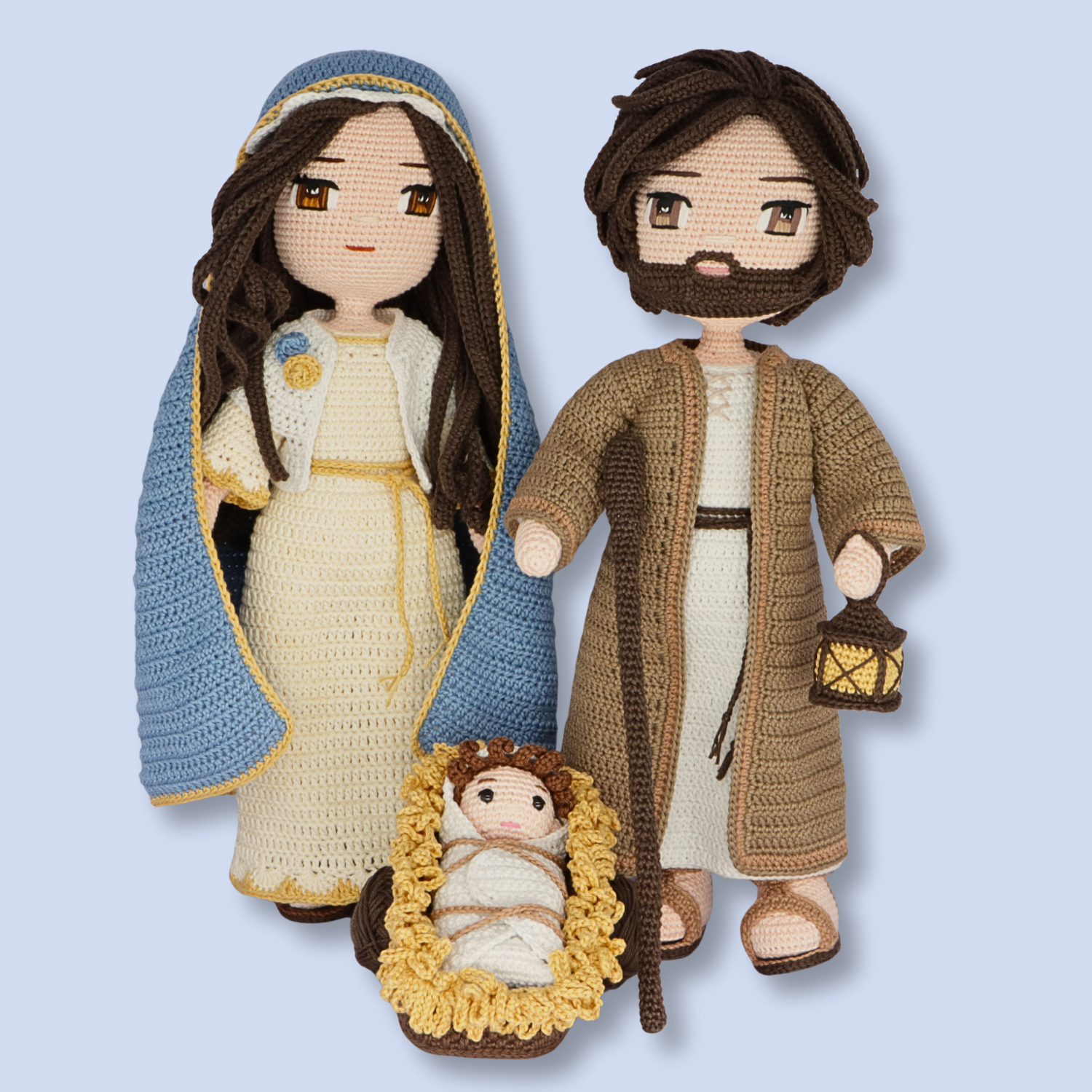 Holy Family Nativity Set crochet pattern cover
