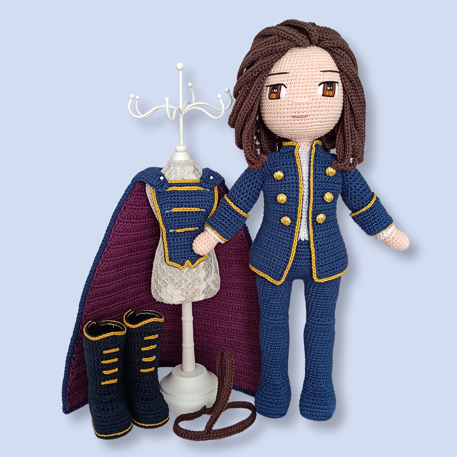 Prince Arthur crochet doll pattern