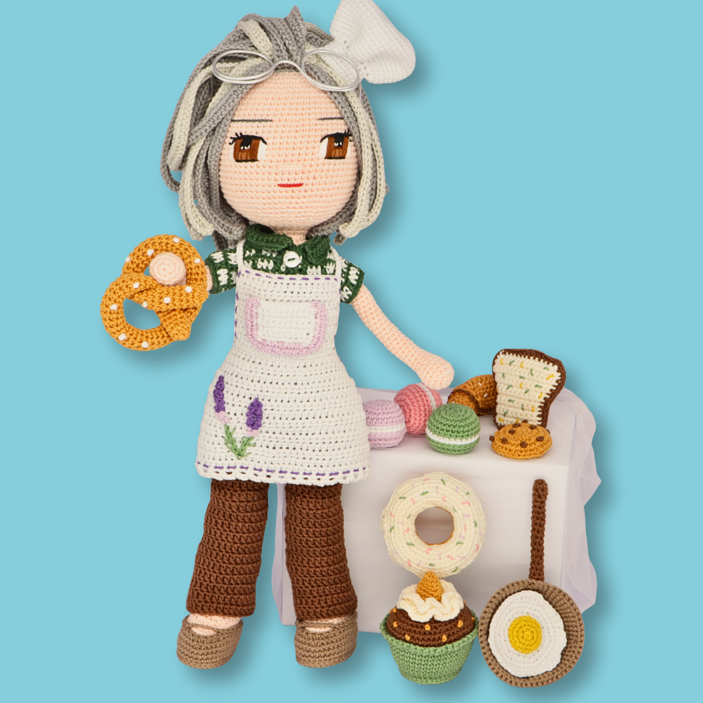Granny Grace Bakery outfit crochet pattern
